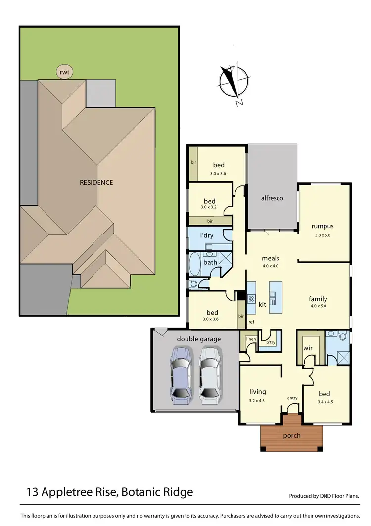 Floorplan of Homely house listing, 13 Appletree Rise, Botanic Ridge VIC 3977