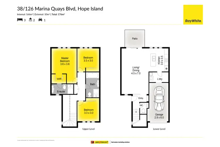 Floorplan of Homely townhouse listing, 38/126 Marina Quays Boulevard, Hope Island QLD 4212