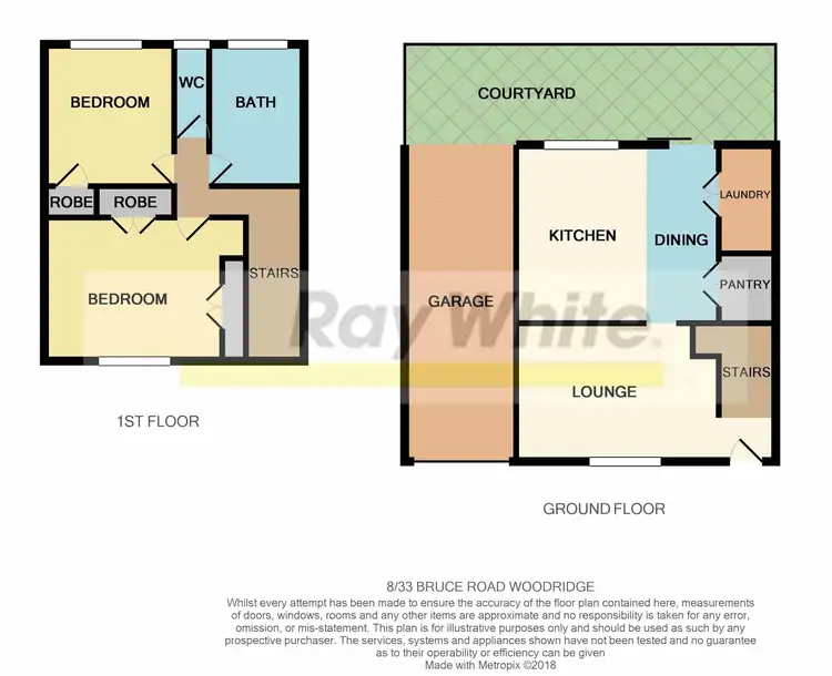 Floorplan of Homely townhouse listing, 8/33 Bruce Road, Woodridge QLD 4114
