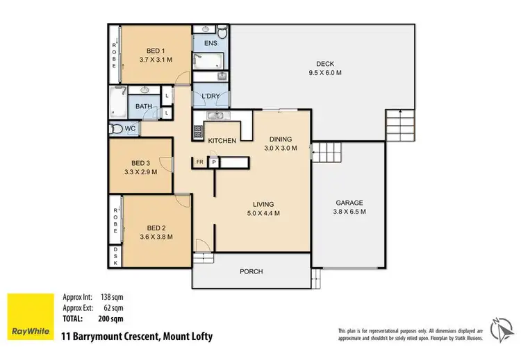 Floorplan of Homely house listing, 11 Barrymount Crescent, Mount Lofty QLD 4350