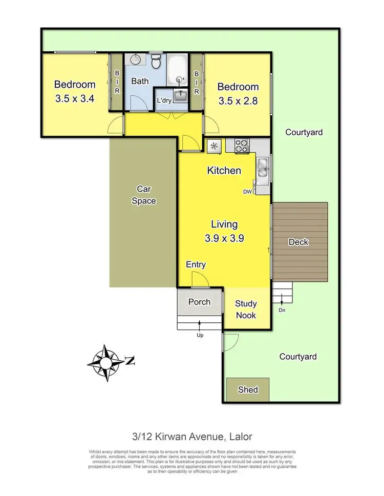Floorplan of Homely unit listing, 3/12 Kirwan Avenue, Lalor VIC 3075