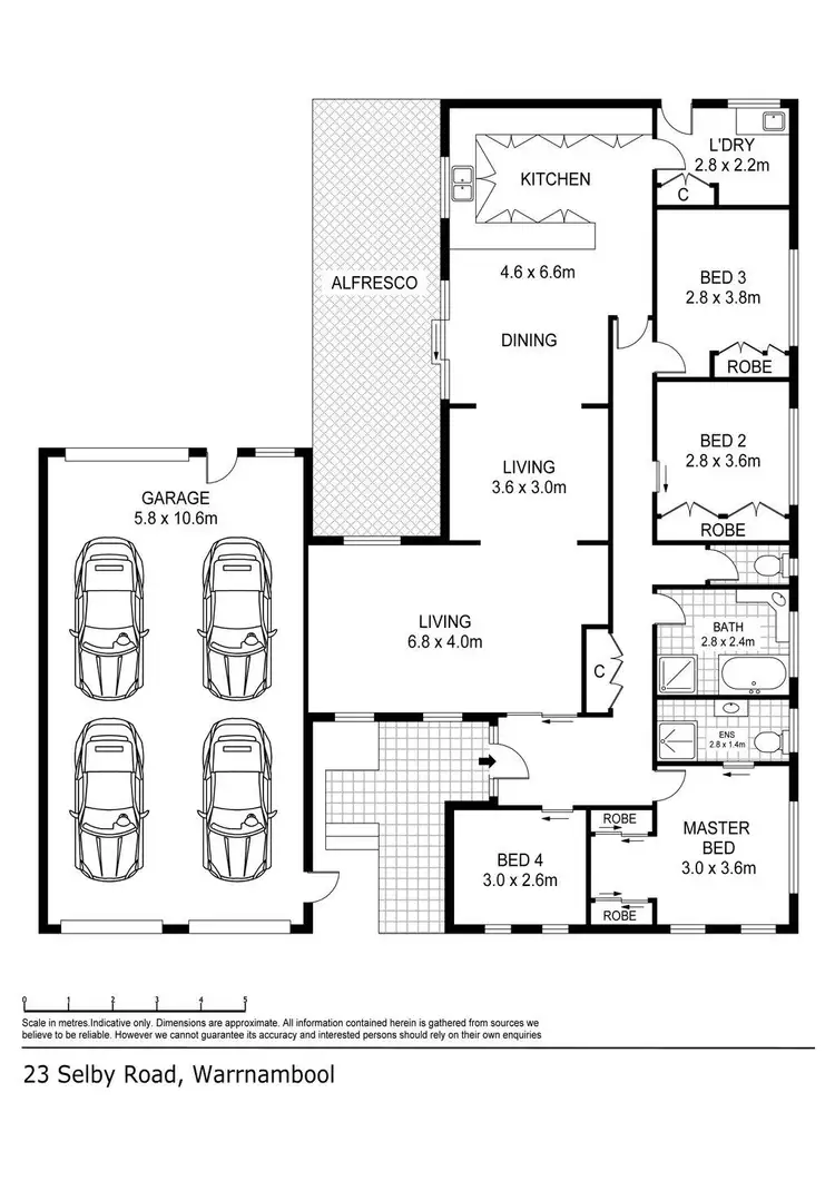 Floorplan of Homely house listing, 23 Selby Road, Warrnambool VIC 3280