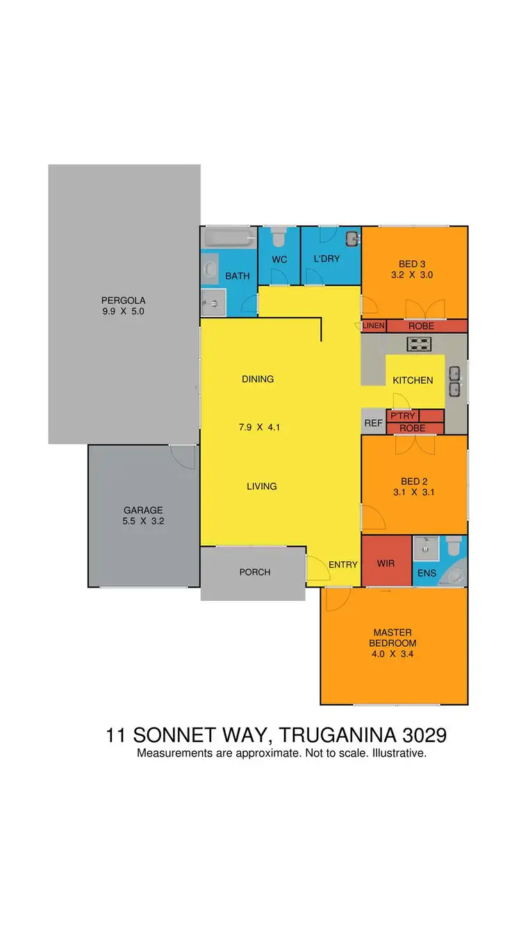Floorplan of Homely house listing, 11 Sonnet Way, Truganina VIC 3029