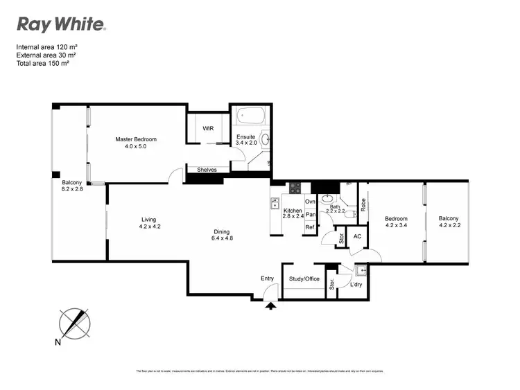 Floorplan of Homely apartment listing, 1501/1 Como Crescent, Southport QLD 4215