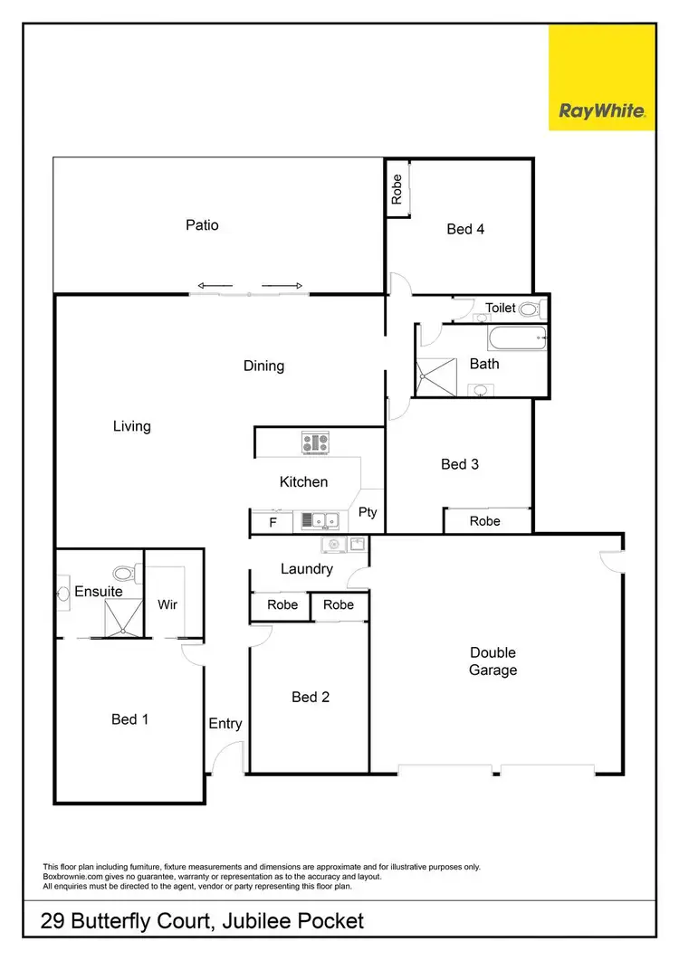 Floorplan of Homely house listing, 29 Butterfly Court, Jubilee Pocket QLD 4802