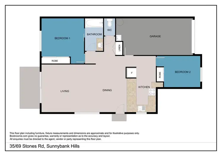 Floorplan of Homely townhouse listing, 35/69 Stones Road, Sunnybank Hills QLD 4109