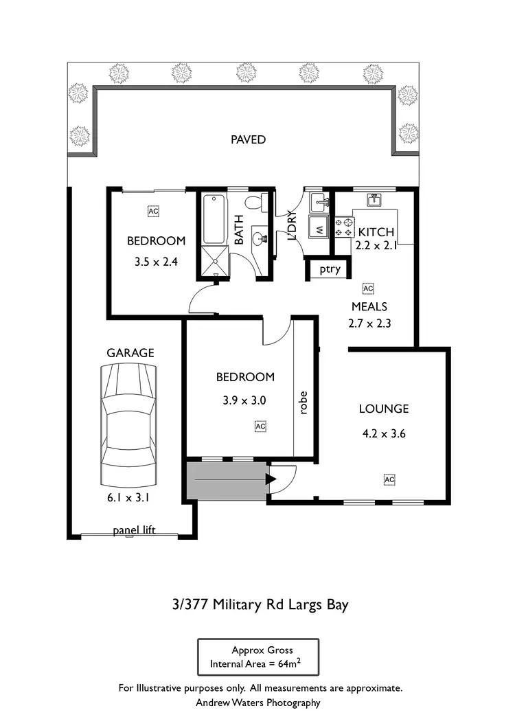Floorplan of Homely house listing, 3/377 Military Road, Largs Bay SA 5016