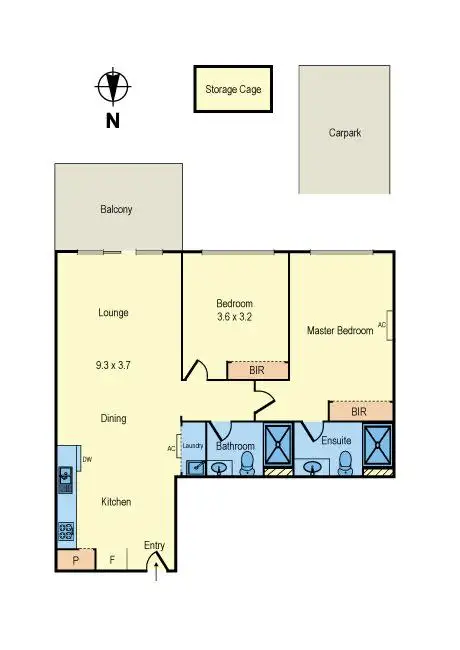 Floorplan of Homely apartment listing, 208/5 Sandbelt Close, Heatherton VIC 3202