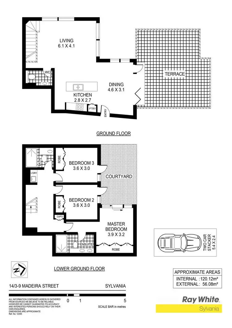 Floorplan of Homely unit listing, 14/3-9 Madeira Street, Sylvania NSW 2224