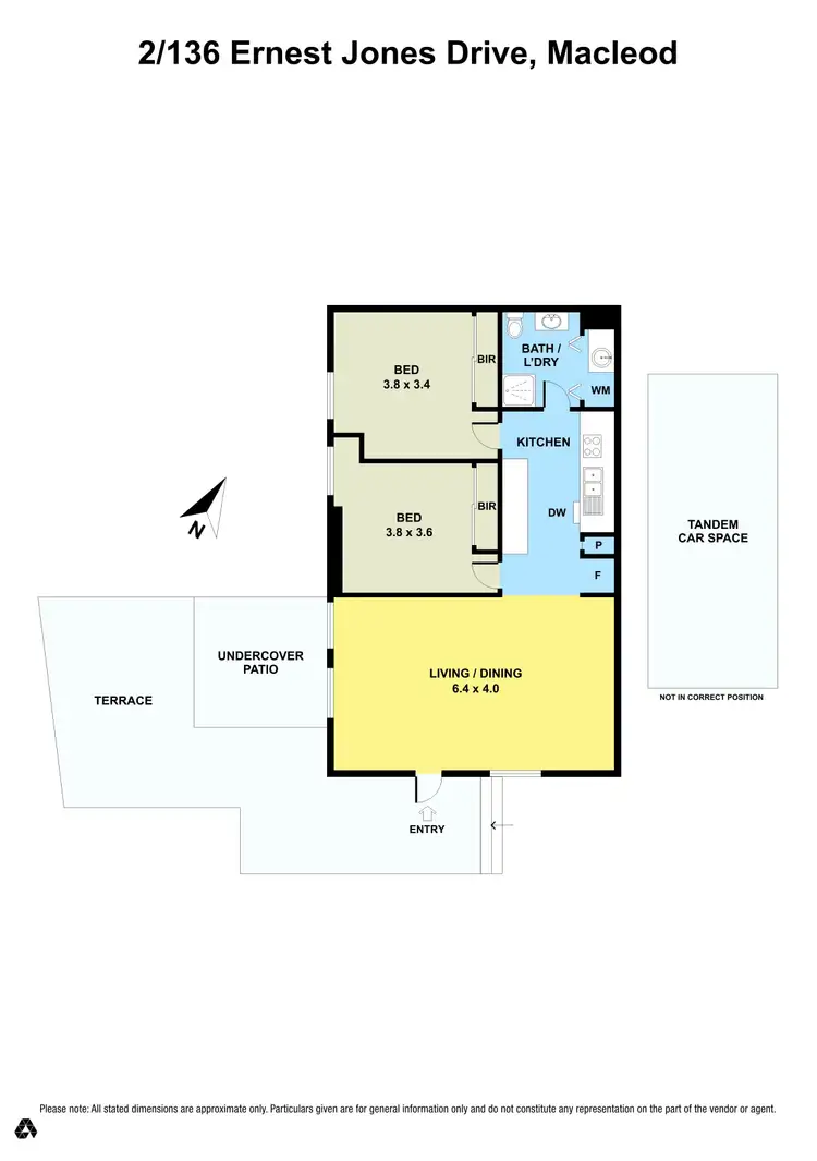 Floorplan of Homely apartment listing, 2/136 Ernest Jones Drive, Macleod VIC 3085