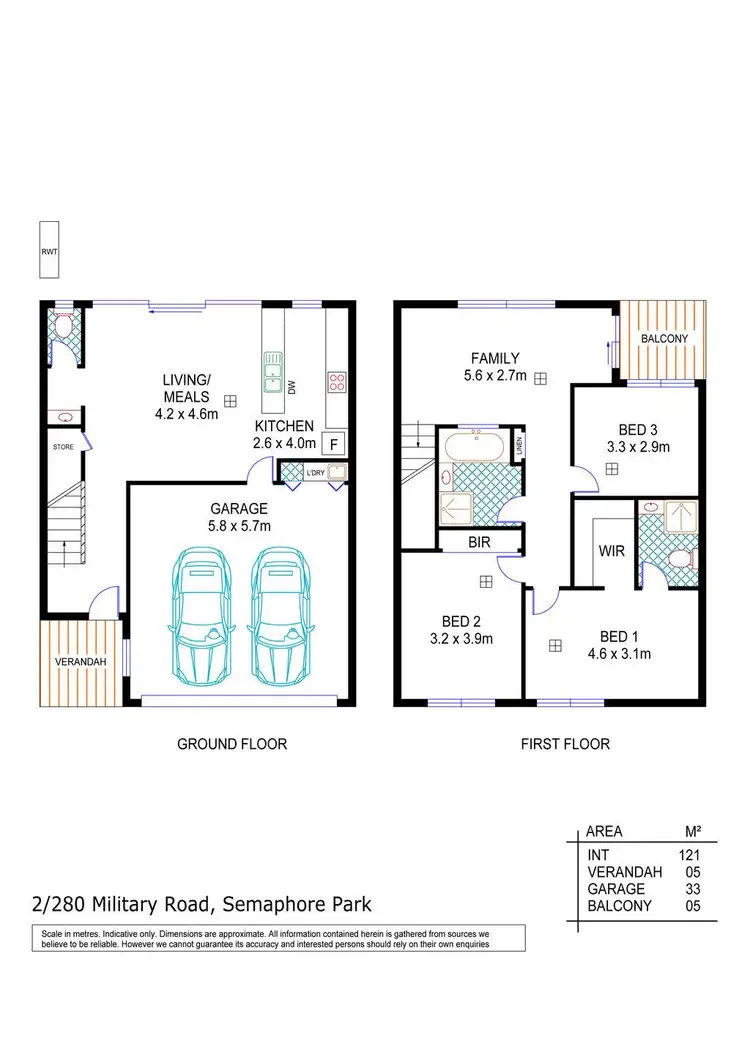 Floorplan of Homely house listing, Unit 2/280 Military Road, Semaphore Park SA 5019