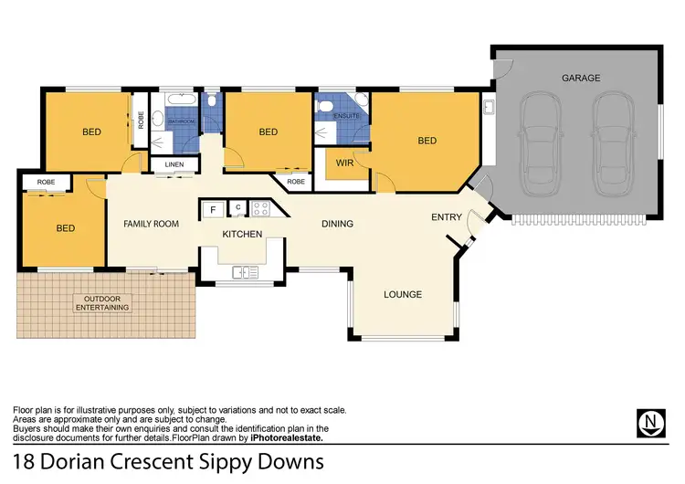 Floorplan of Homely house listing, 18 Dorian Crescent, Sippy Downs QLD 4556