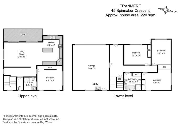 Floorplan of Homely house listing, 45 Spinnaker Crescent, Tranmere TAS 7018