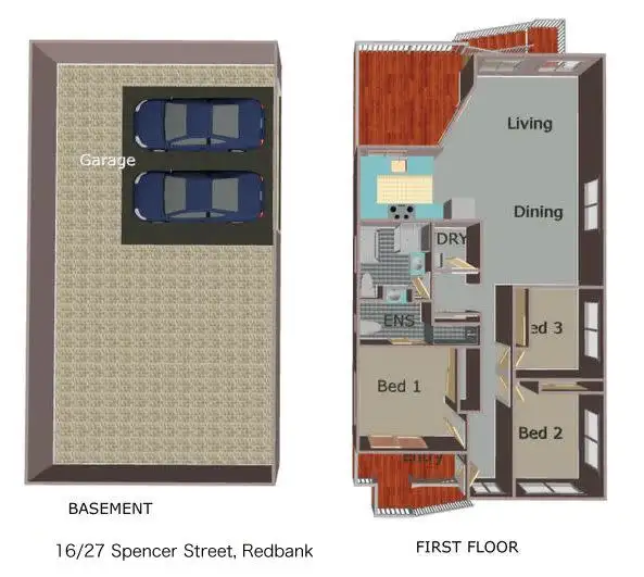 Floorplan of Homely house listing, 16/27 Spencer Street, Redbank QLD 4301