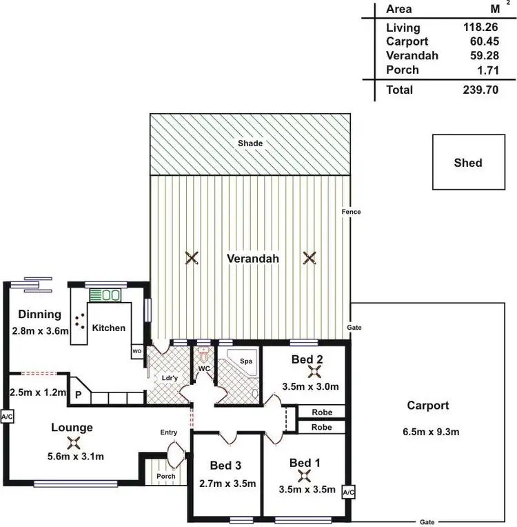 Floorplan of Homely house listing, 20 Cawrse Street, Davoren Park SA 5113