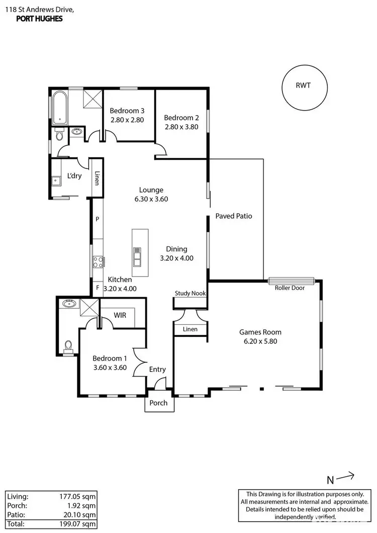 Floorplan of Homely house listing, 118 St Andrews Drive, Port Hughes SA 5558