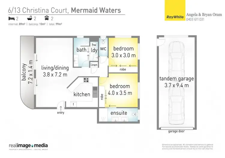 Floorplan of Homely unit listing, 6/13 Christina Court, Mermaid Waters QLD 4218