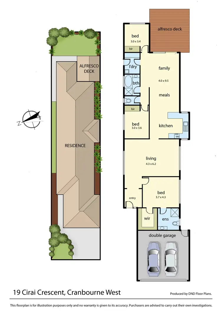 Floorplan of Homely house listing, 19 Cirai Crescent, Cranbourne West VIC 3977