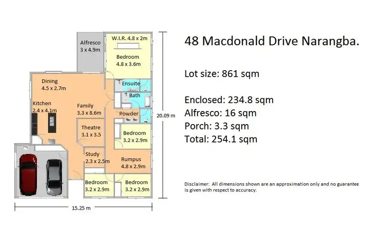 Floorplan of Homely house listing, 48 Macdonald Drive, Narangba QLD 4504