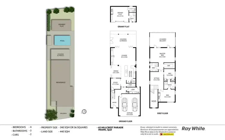 Floorplan of Homely house listing, 62 Hillcrest Parade, Miami QLD 4220