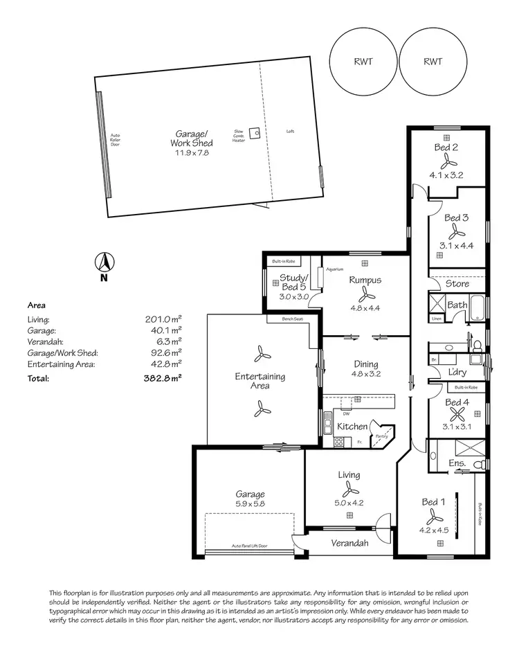 Floorplan of Homely house listing, 1 Catt Drive, Strathalbyn SA 5255