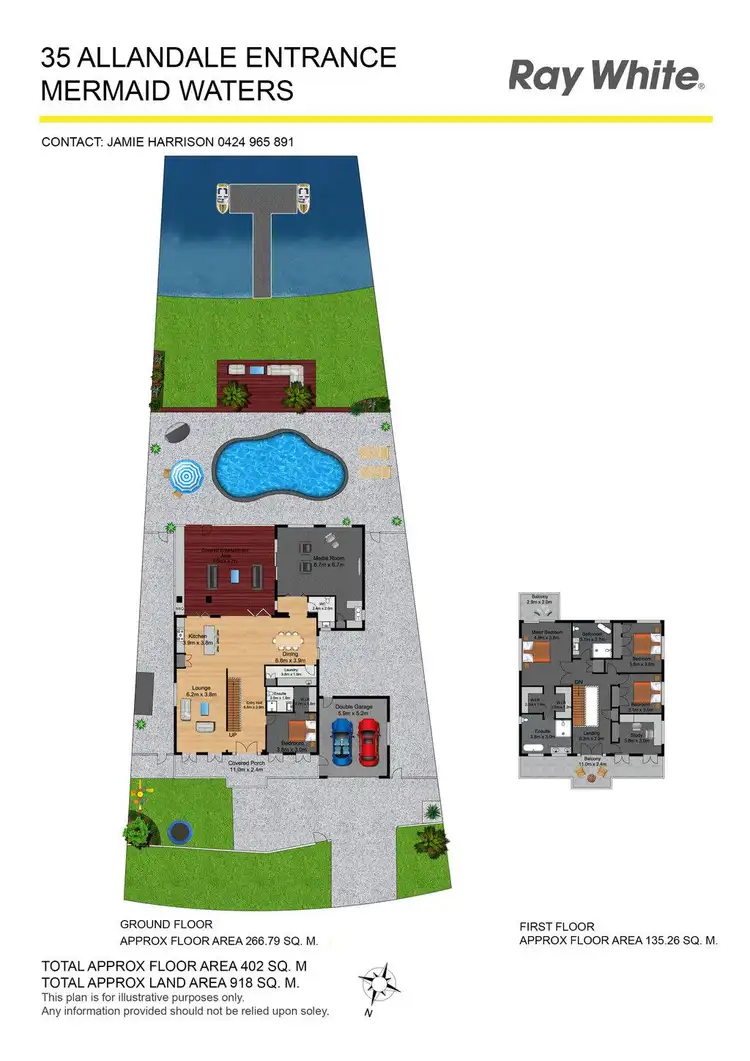 Floorplan of Homely house listing, 35 Allandale Entrance, Mermaid Waters QLD 4218