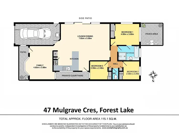 Floorplan of Homely house listing, 47 Mulgrave Crescent, Forest Lake QLD 4078