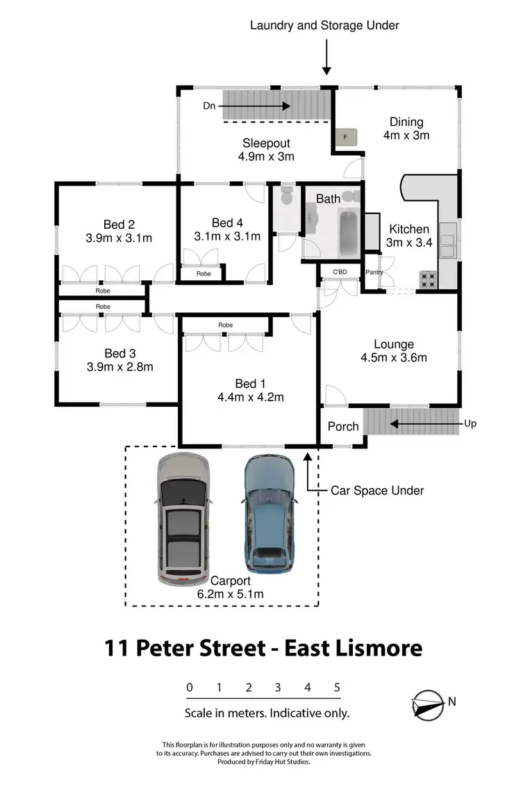 Floorplan of Homely house listing, 11 Peter Street, East Lismore NSW 2480