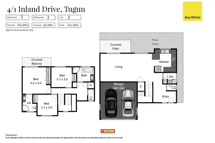 Floorplan of Homely townhouse listing, 4/1 Inland Drive, Tugun QLD 4224