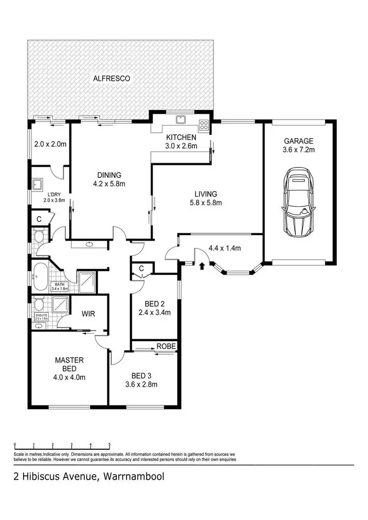 Floorplan of Homely house listing, 2 Hibiscus Avenue, Warrnambool VIC 3280