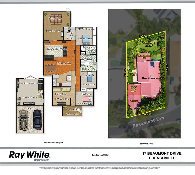 Floorplan of Homely house listing, 17 Beaumont Drive, Frenchville QLD 4701