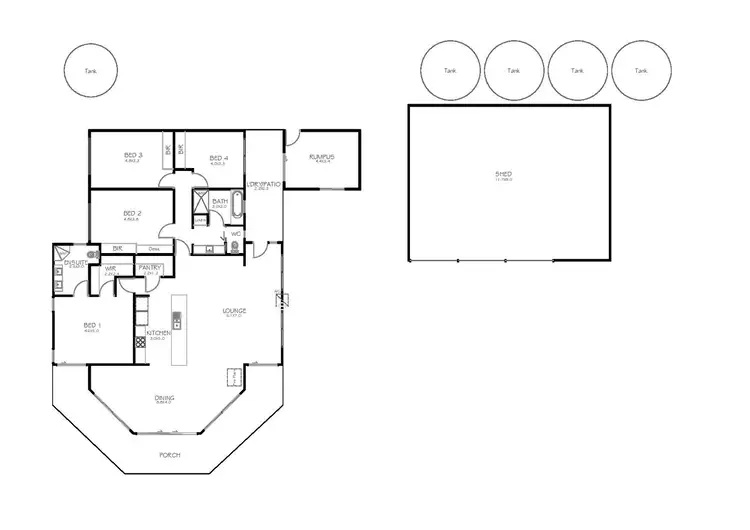 Floorplan of Homely house listing, 214 Foothills Road, Tumby Bay SA 5605