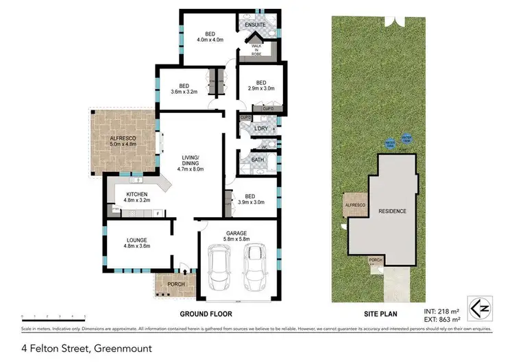 Floorplan of Homely house listing, 4 Felton Street, Greenmount QLD 4359