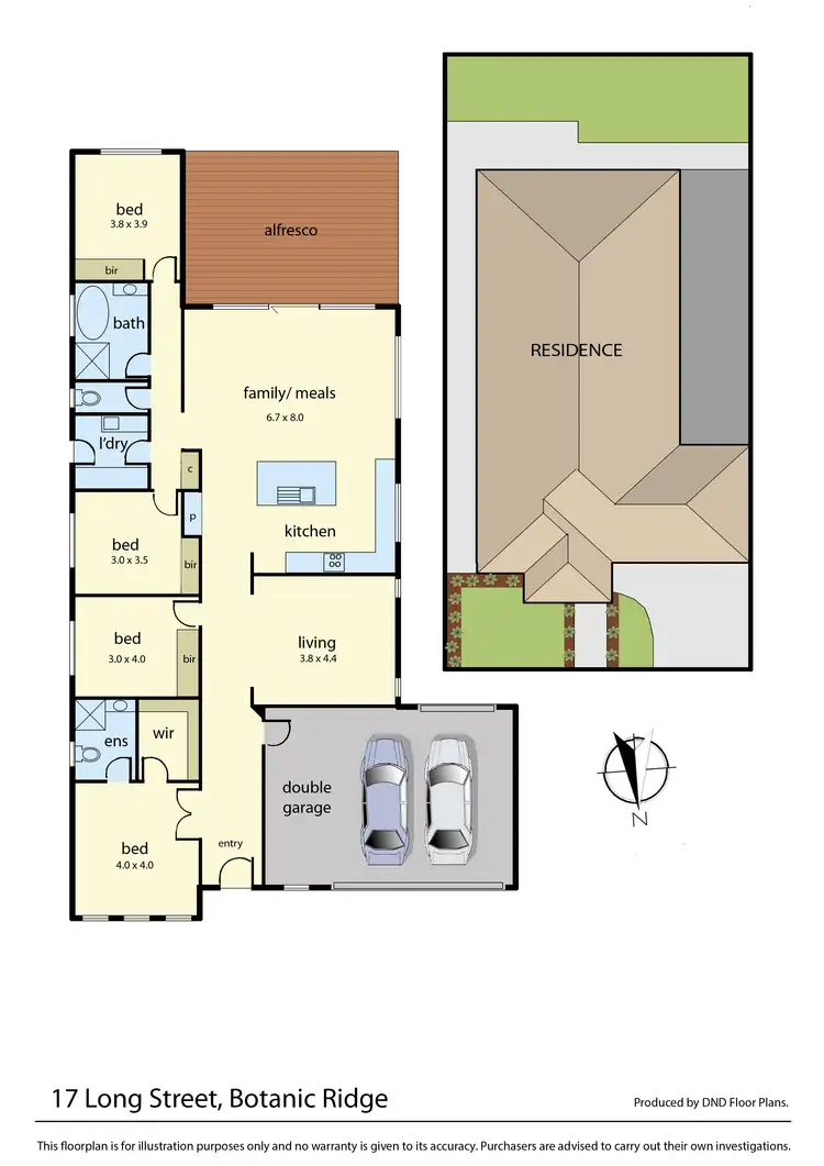 Floorplan of Homely house listing, 17 Long Street, Botanic Ridge VIC 3977