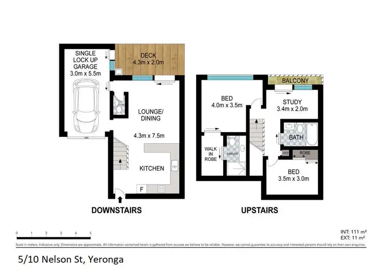 Floorplan of Homely townhouse listing, 5/10 Nelson Street, Yeronga QLD 4104