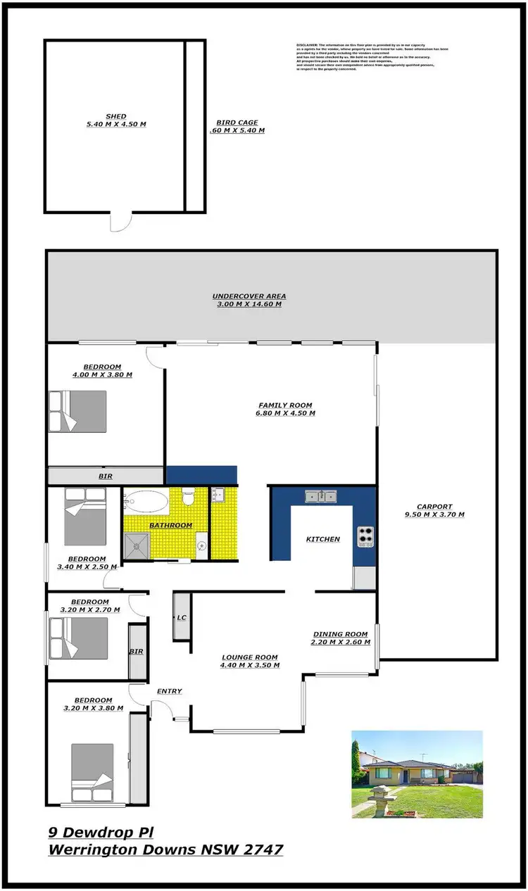 Floorplan of Homely house listing, 9 Dewdrop Place, Werrington Downs NSW 2747