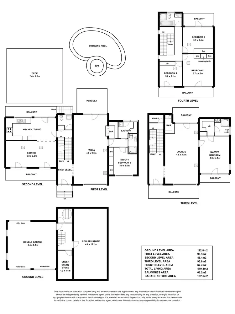 Floorplan of Homely house listing, 37 Grandview Drive, Panorama SA 5041