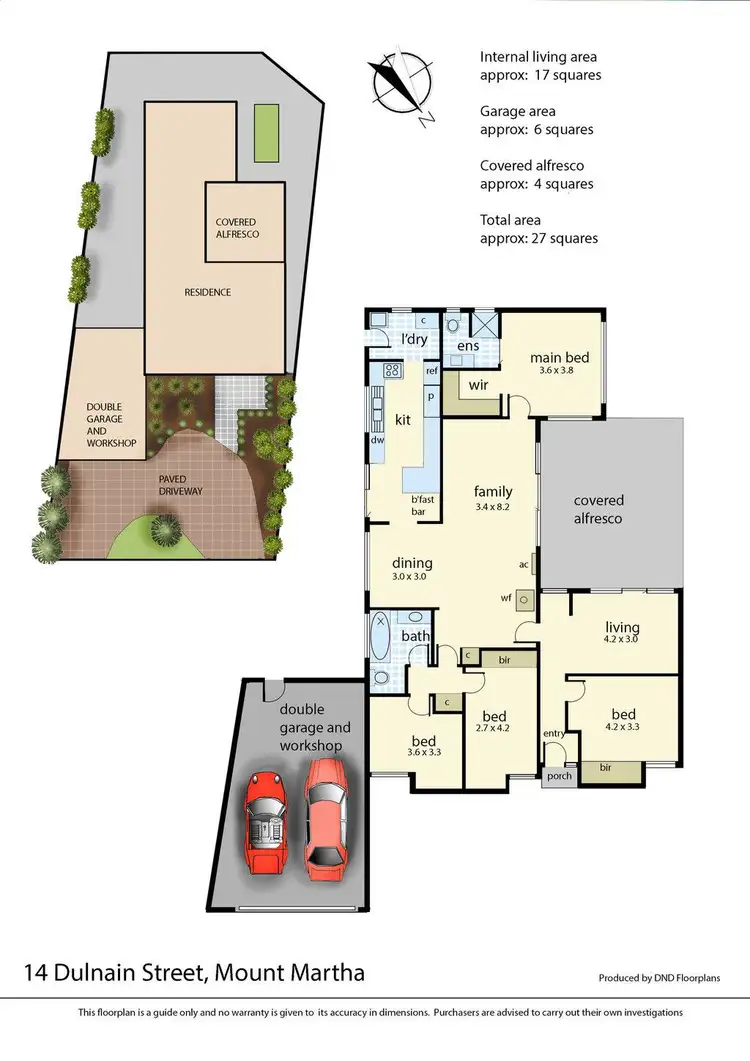 Floorplan of Homely house listing, 14 Dulnain Street, Mount Martha VIC 3934