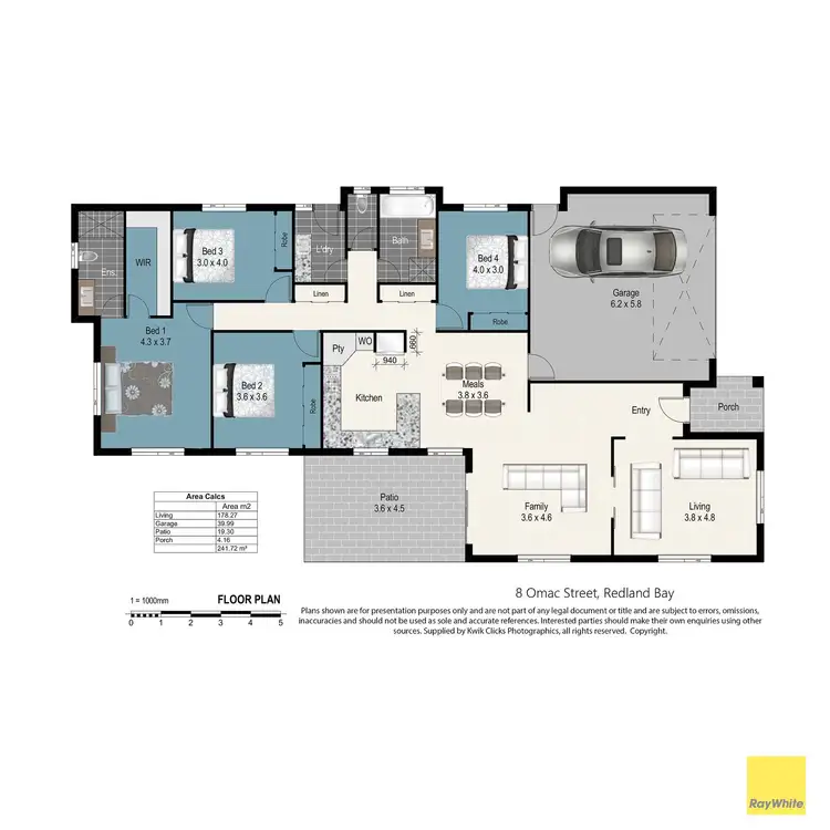 Floorplan of Homely house listing, 8 Omac Street, Redland Bay QLD 4165