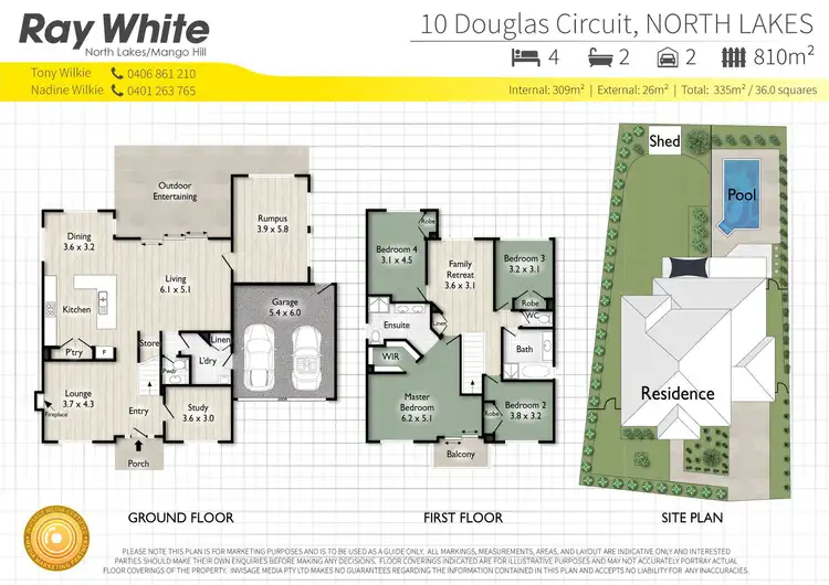 Floorplan of Homely house listing, 10 DOUGLAS Circuit, North Lakes QLD 4509