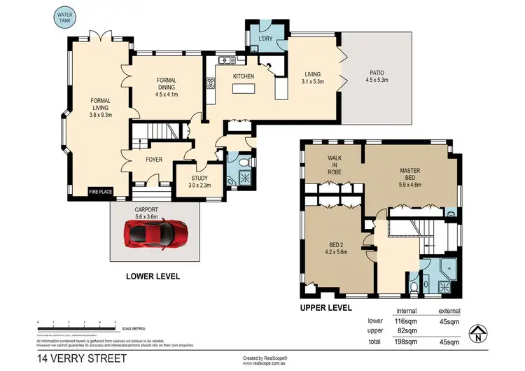Floorplan of Homely house listing, 14 Verry Street, Coorparoo QLD 4151
