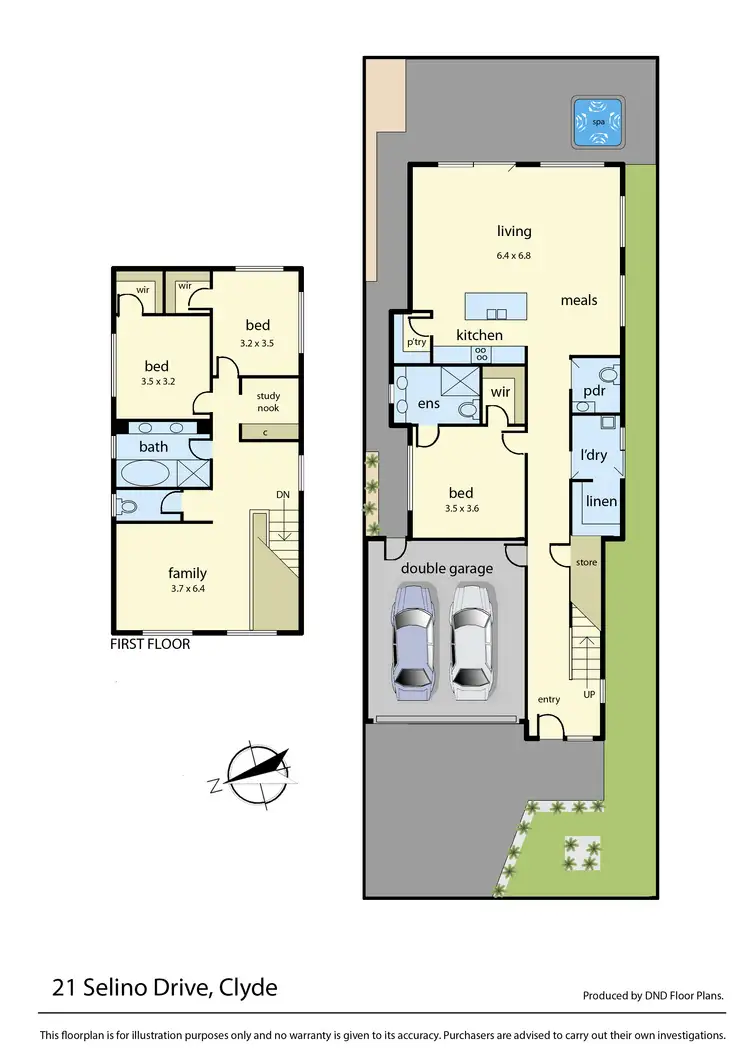 Floorplan of Homely house listing, 21 Selino Drive, Clyde VIC 3978