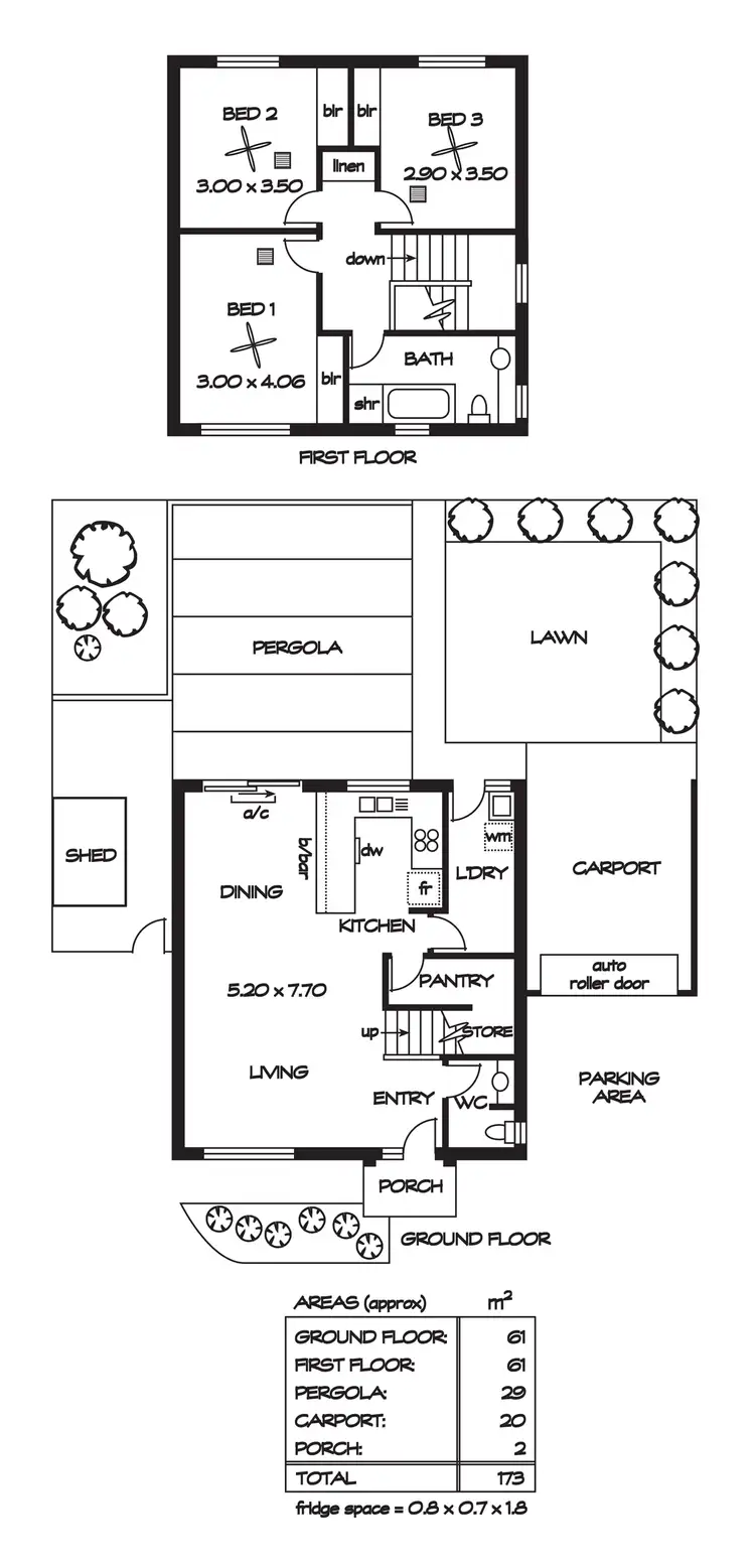 Floorplan of Homely house listing, 3/5-7 Rosette Avenue, Para Hills West SA 5096