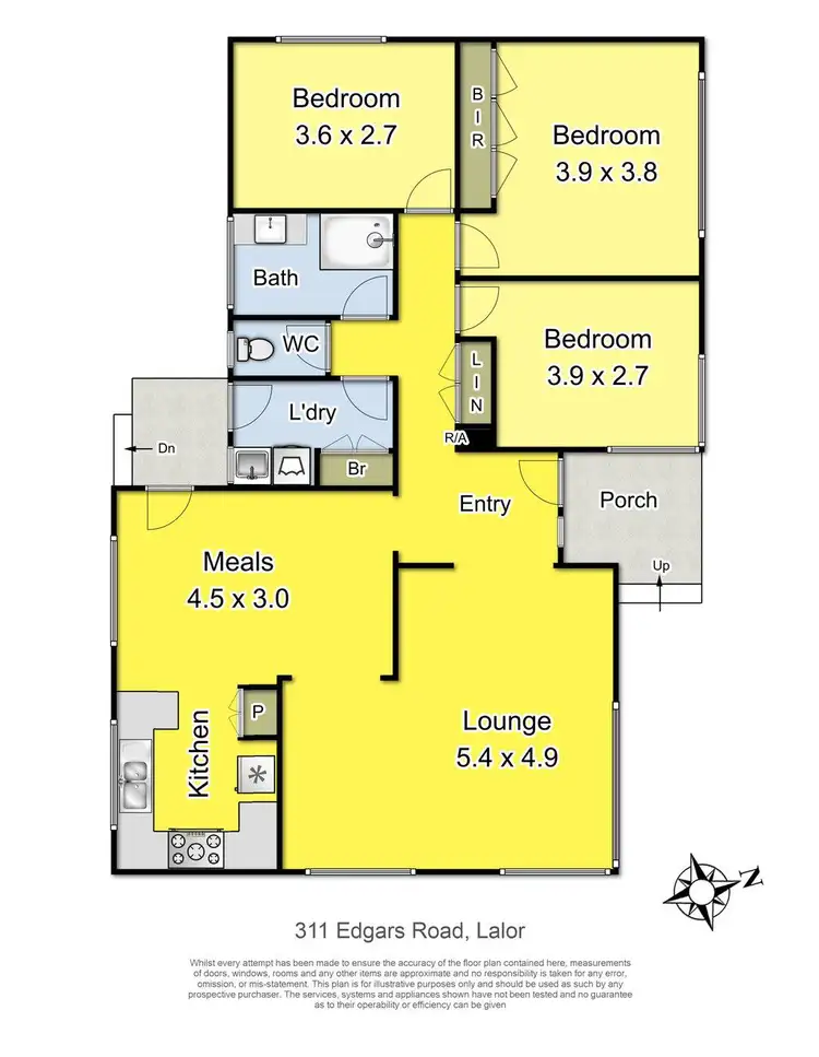 Floorplan of Homely house listing, 311 Edgars Road, Lalor VIC 3075