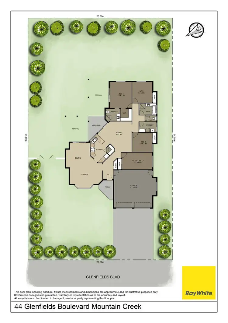 Floorplan of Homely house listing, 44 Glenfields Boulevard, Mountain Creek QLD 4557