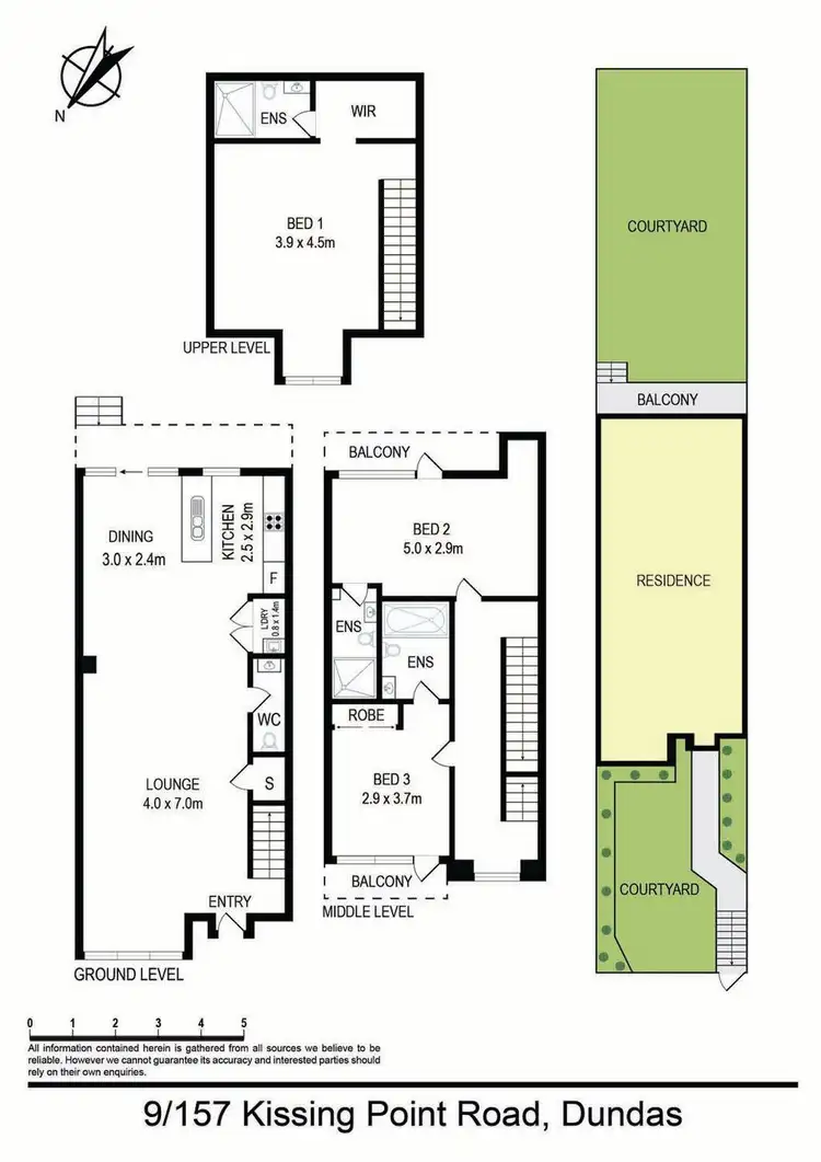 Floorplan of Homely townhouse listing, 9/157-161 Kissing Point Road, Dundas NSW 2117