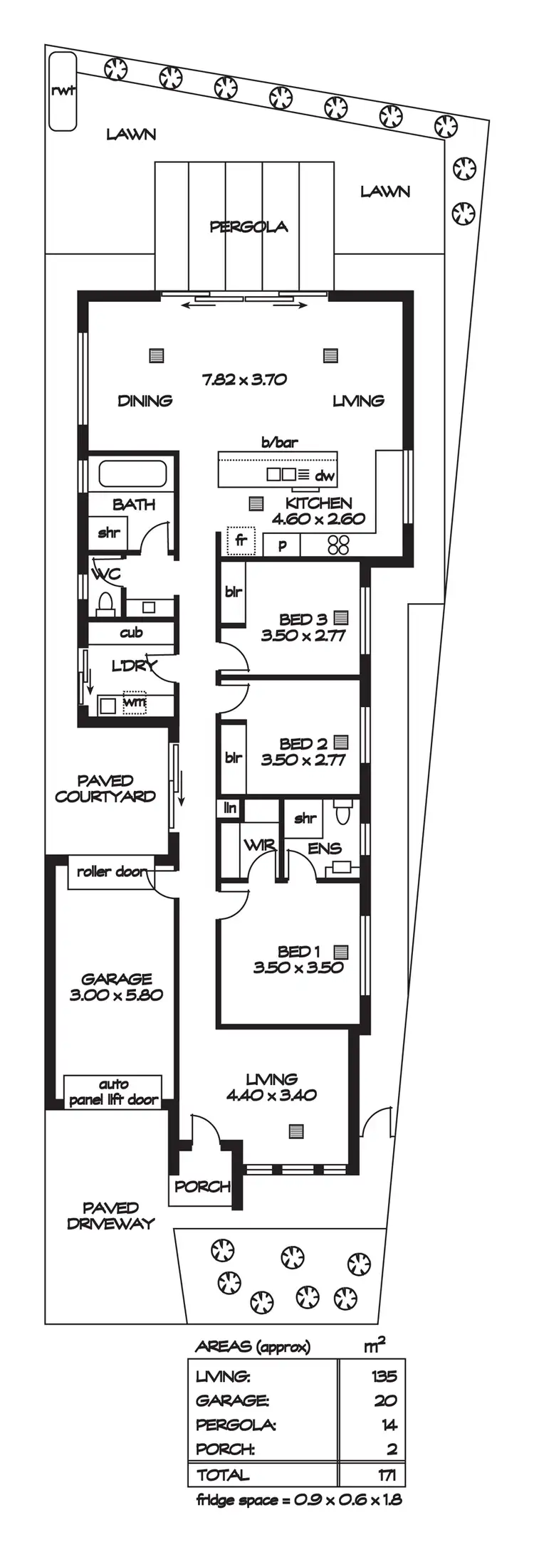 Floorplan of Homely house listing, 44A Whysall Road, Greenacres SA 5086