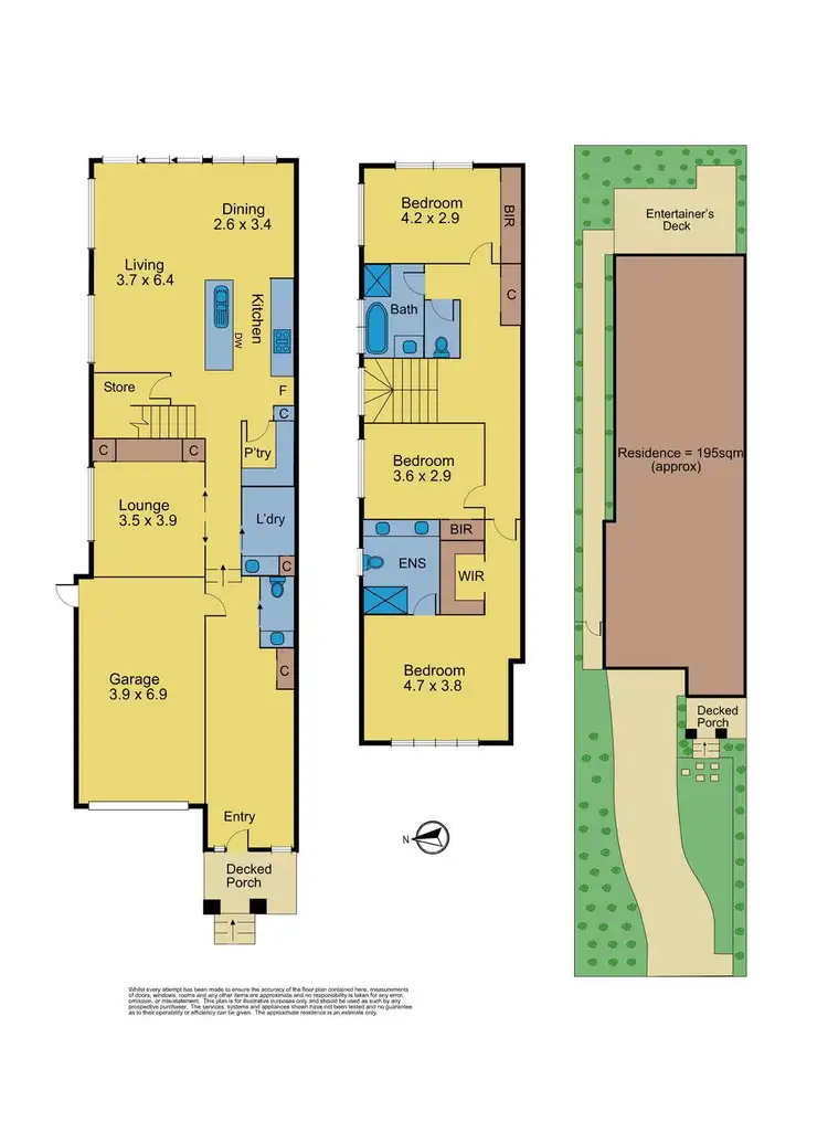 Floorplan of Homely townhouse listing, 57 Florence Road, Surrey Hills VIC 3127