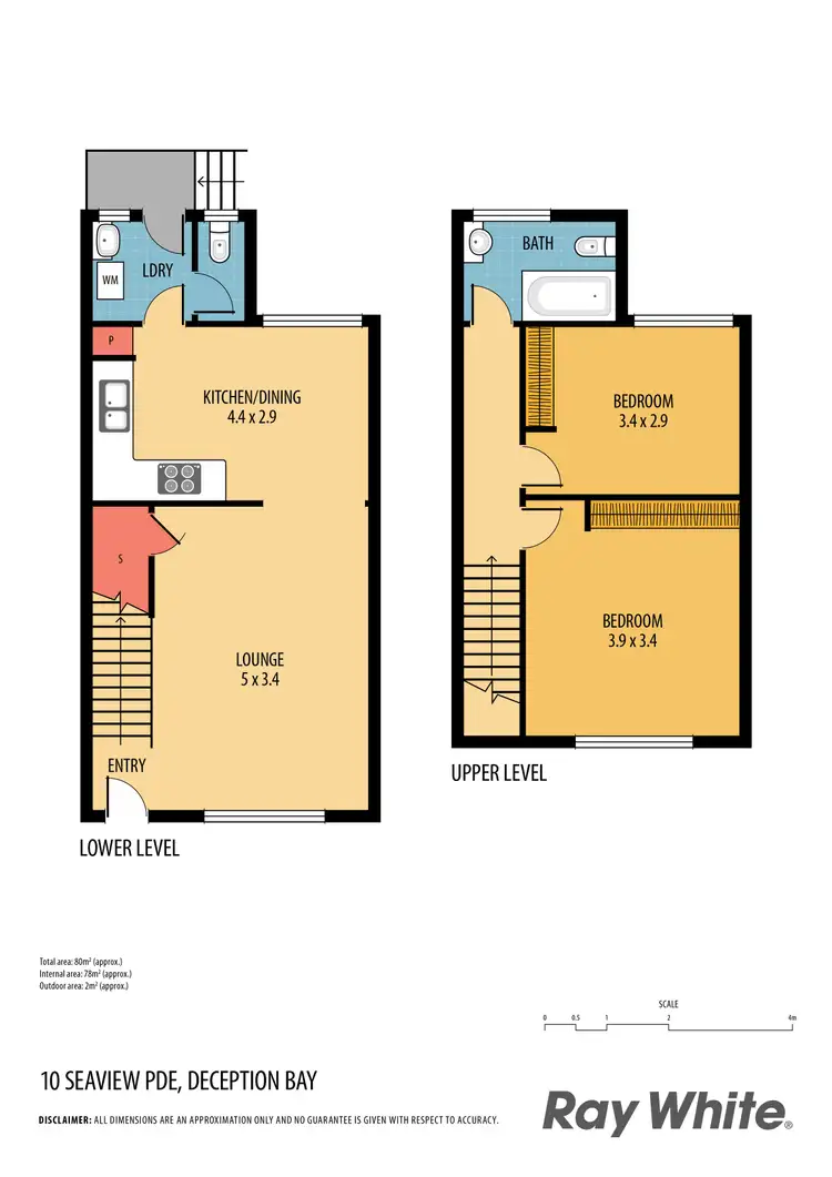 Floorplan of Homely townhouse listing, 1/10-12 Seaview Parade, Deception Bay QLD 4508