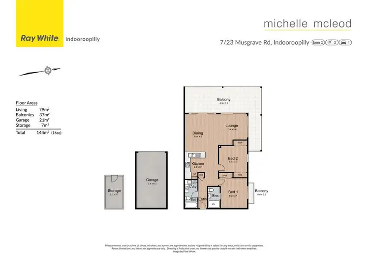 Floorplan of Homely unit listing, 7/23 Musgrave Road, Indooroopilly QLD 4068